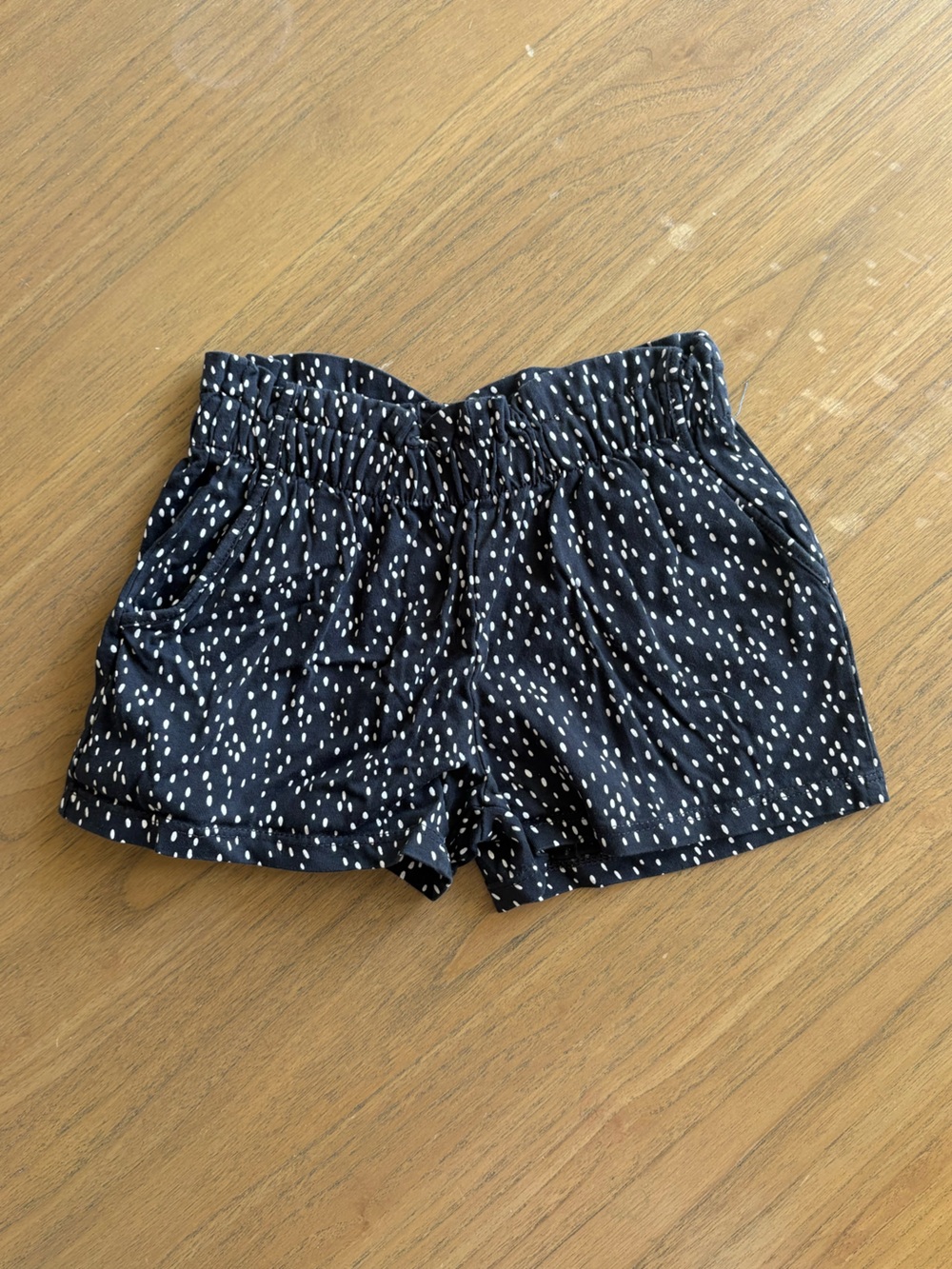 H&M Black & White Printed Elastic-Waist Kid’s Shorts
